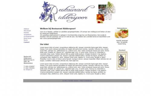 Website-Restaurant-Ridderspoor